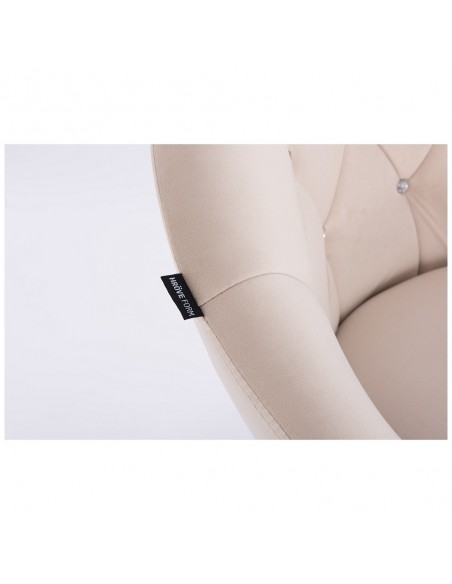 Hroove Salon Chair On Wheels - Beige BFHR8516CK