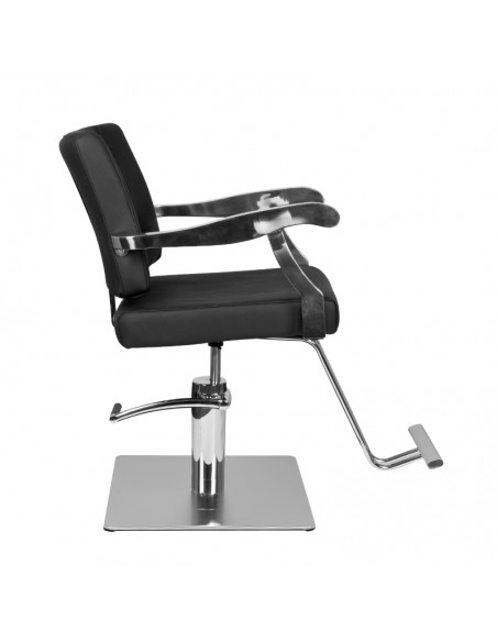 Gabbiano black lyon hairdressing chair
