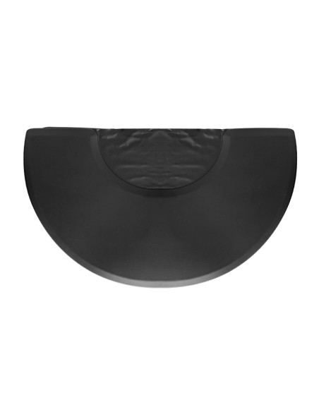 Hairdressing mat under a semicircular armchair