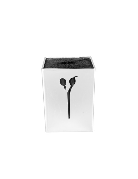 Silver scissors stand
