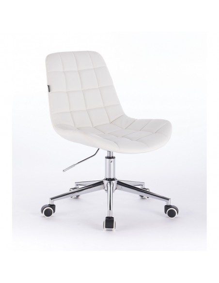Hroove Salon Chair On Wheels - White Scandinavian style Bella Furniture BF590K