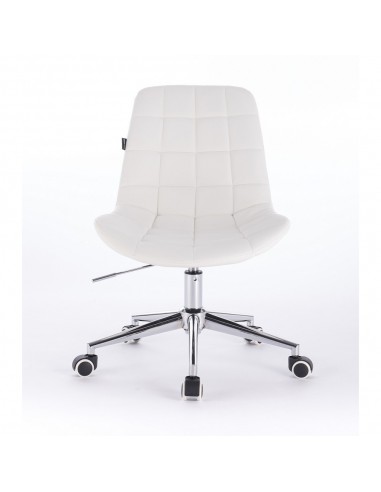 Hroove Salon Chair On Wheels - White Scandinavian style Bella Furniture BF590K