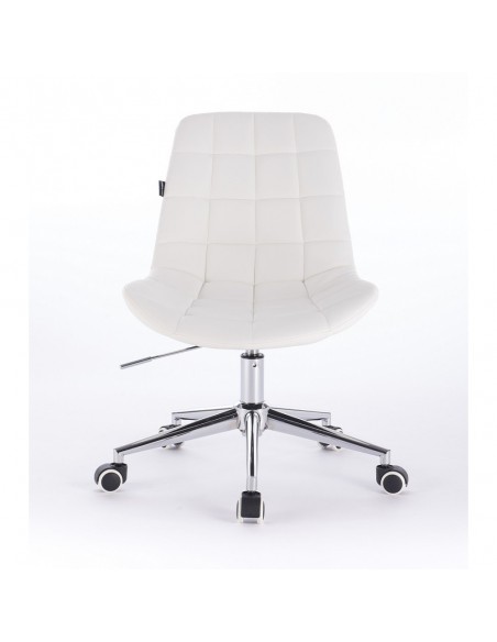 Hroove Salon Chair On Wheels - White Scandinavian style Bella Furniture BF590K