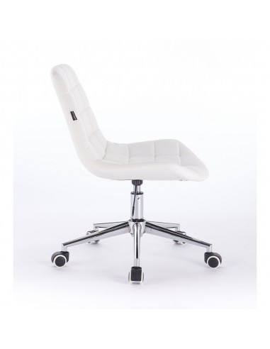 Hroove Salon Chair On Wheels - White Scandinavian style Bella Furniture BF590K