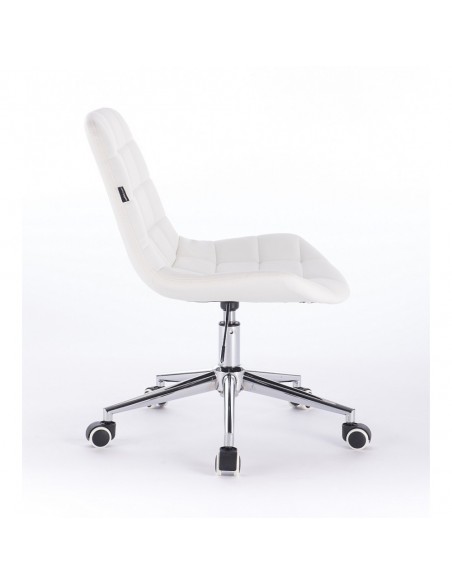 Hroove Salon Chair On Wheels - White Scandinavian style Bella Furniture BF590K