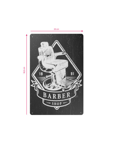Decorative plaque barber b033