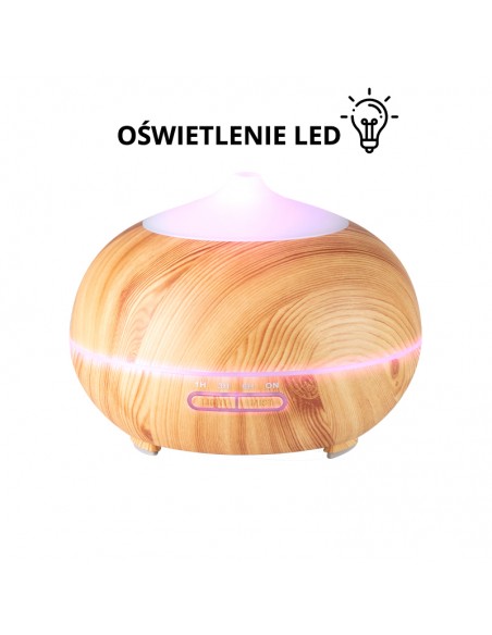 Aroma diffuser spa air humidifier 06 light wood 400ml + timer