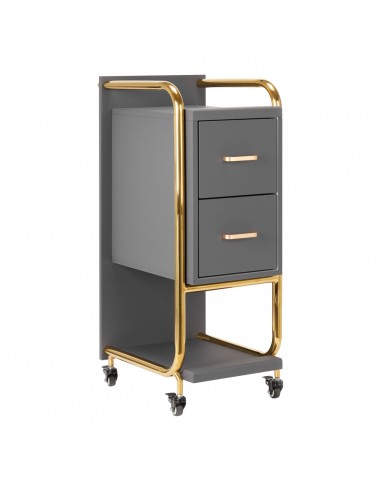GABBIANO HAIRDRESSER TROLLEY SOLO GOLD GRAY