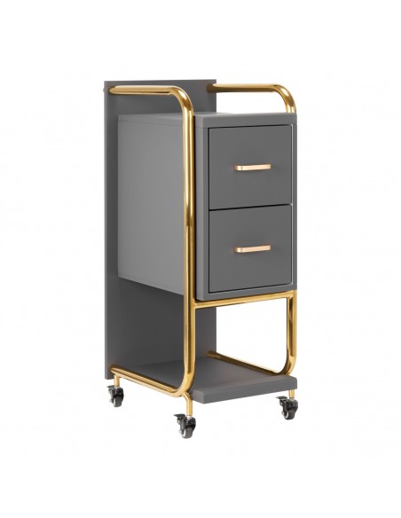 GABBIANO HAIRDRESSER TROLLEY SOLO GOLD GRAY
