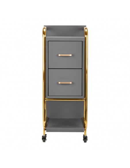 GABBIANO HAIRDRESSER TROLLEY SOLO GOLD GRAY