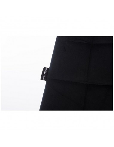 Hroove Salon Chair On Wheels - Black Velour BF590K