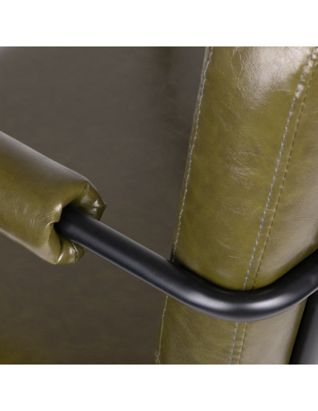 GABBIANO HAIRDRESSING CHAIR KATANIA LUFT GREEN