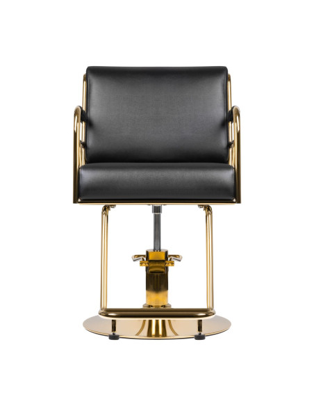 GABBIANO HAIRDRESSING CHAIR PRATO GOLD - BLACK
