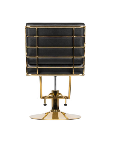 GABBIANO HAIRDRESSING CHAIR PRATO GOLD - BLACK