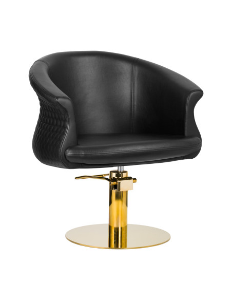 Gabbiano hairdressing chair Wersal gold black