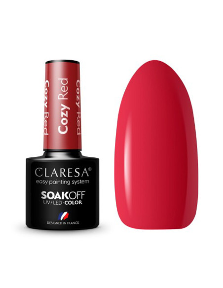 CLARESA Hybrid nail polish COZY RED -5g