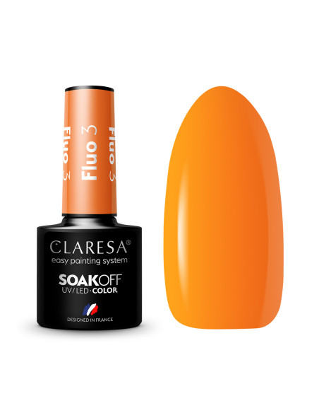 CLARESA Hybrid nail polish FLUO 3 -5g 
