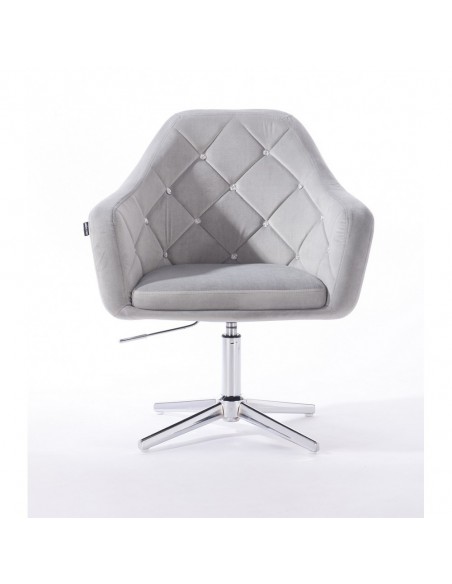 Hroove Salon Chair - Light Grey BFHR830CROSS