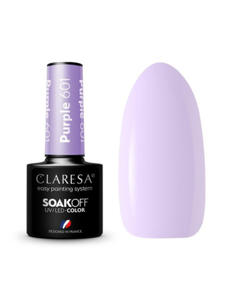 CLARESA Hybrid polish PURPLE 601 -5g