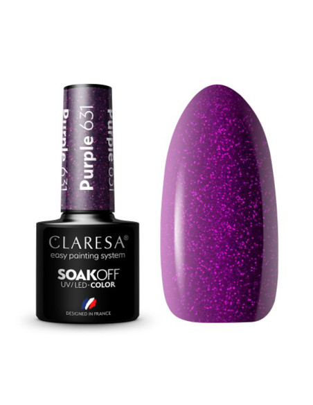 CLARESA Hybrid polish PURPLE 631 -5g