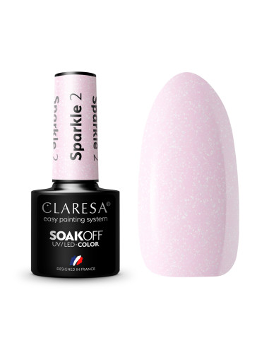 CLARESA Hybrid nail polish SPARKLE 2 -5g