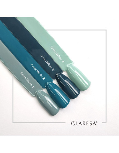 CLARESA hybrid polish GREEN WINKS 1 -5g