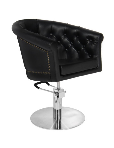 Gabbiano black hairdressing chair