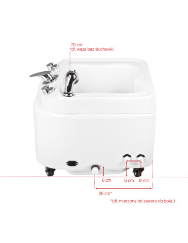 Azzurro tray for pedicure with hydromassage a023