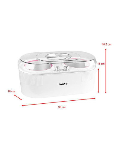 Wax heater 2in1 can 400ml + 800ml 400w