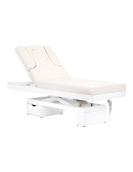 Spa cosmetic couch azzurro 815b in shiny white