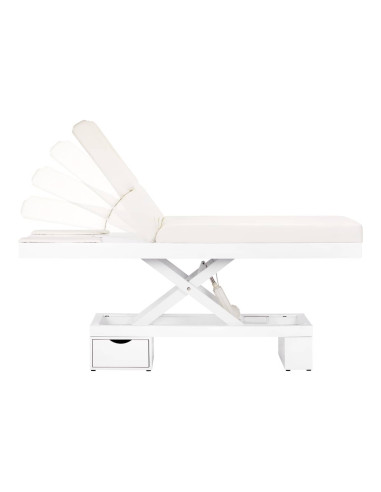 Spa cosmetic couch azzurro 815b in shiny white