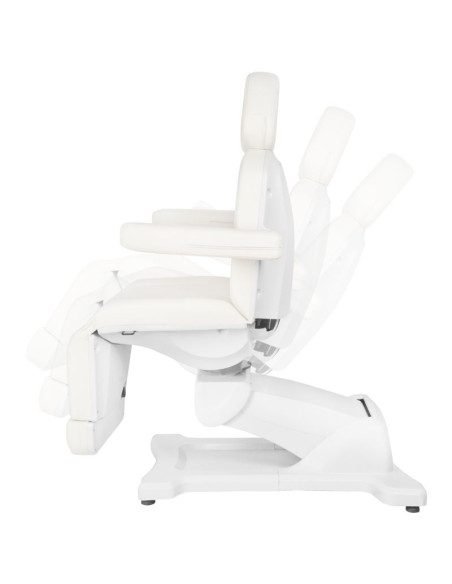 Electric cosmetic chair azzurro 869a rotary 4 engine white