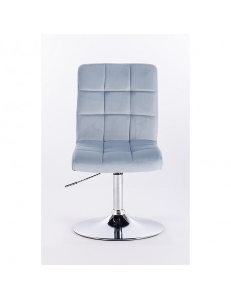 Hroove Salon Chair - Light Grey Velour Bella Furniture IrelandBFHR7009N