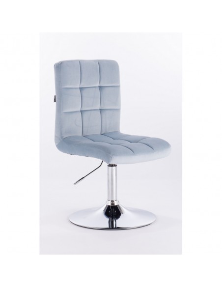 Hroove Salon Chair - Light Grey Velour Bella Furniture IrelandBFHR7009N