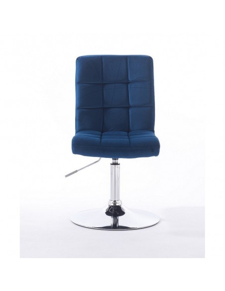 Hroove Salon Chair - Blue Velour Bella Furniture Ireland BFHR7009N