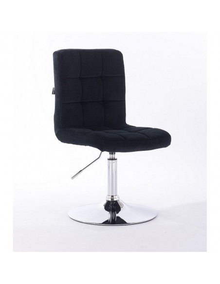 Hroove Salon Chair - Black Velour Bella Furniture Ireland BFHR7009N