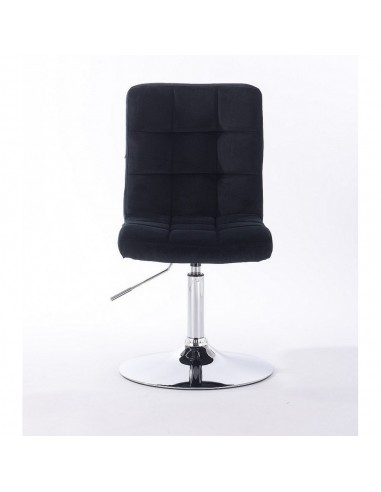 Hroove Salon Chair - Black Velour Bella Furniture Ireland BFHR7009N