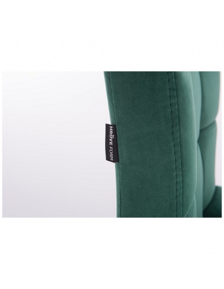 Hroove Salon Chair - Green Velour Bella Furniture Ireland BFHR7009N