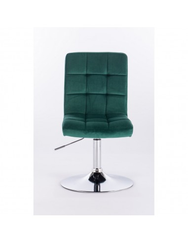 Hroove Salon Chair - Green Velour Bella Furniture Ireland BFHR7009N