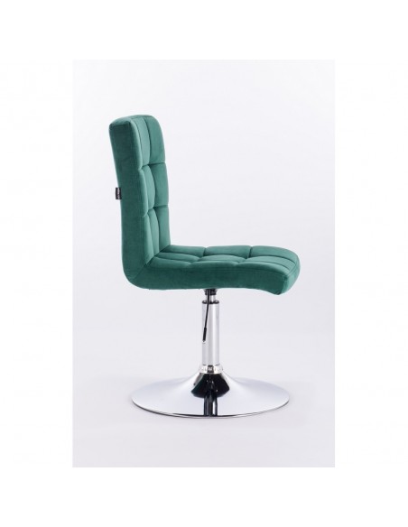 Hroove Salon Chair - Green Velour Bella Furniture Ireland BFHR7009N