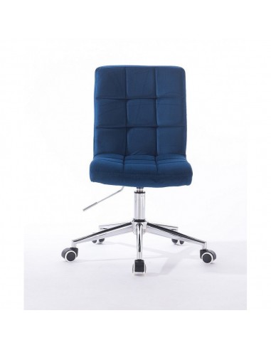 Hroove Chair On Wheels - Blue Velour Bella Furniture Ireland BFHR7009K