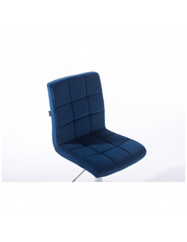 Hroove Chair On Wheels - Blue Velour Bella Furniture Ireland BFHR7009K