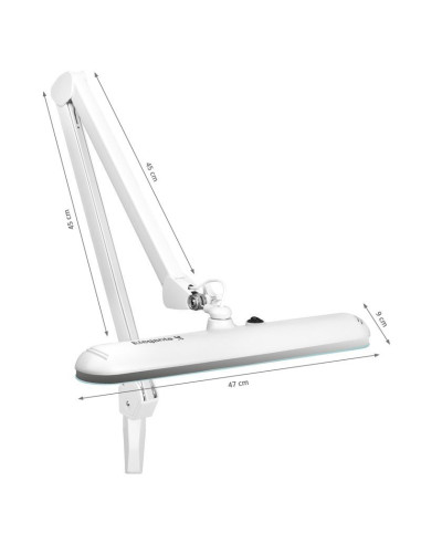 Elegant LED workshop lamp 801st standard white vise