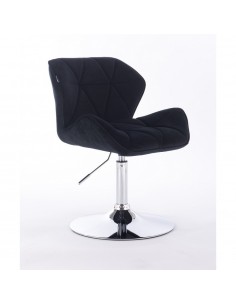 Hroove Salon Chair - Black Velour Bella Furniture Ireland BFHR111N