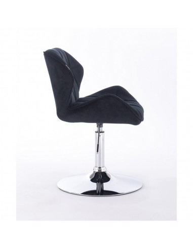 Hroove Salon Chair - Black Velour Bella Furniture Ireland BFHR111N