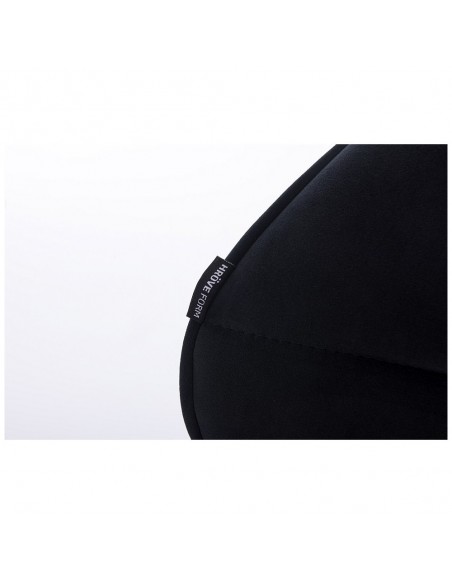 Hroove Salon Chair - Black Velour Bella Furniture Ireland BFHR111N