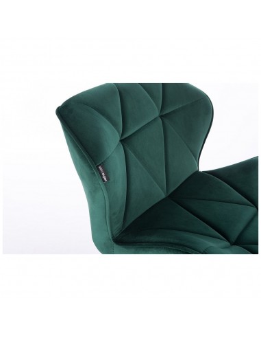 Hroove Salon Chair - Green Velour Bella Furniture Ireland BFHR111N