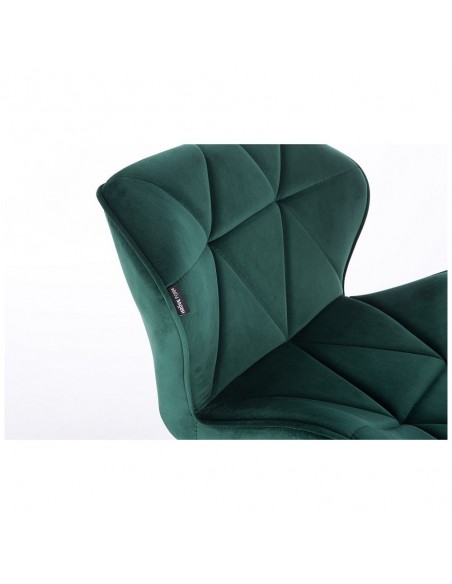 Hroove Salon Chair - Green Velour Bella Furniture Ireland BFHR111N