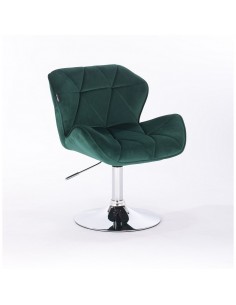 Hroove Salon Chair - Green Velour Bella Furniture Ireland BFHR111N