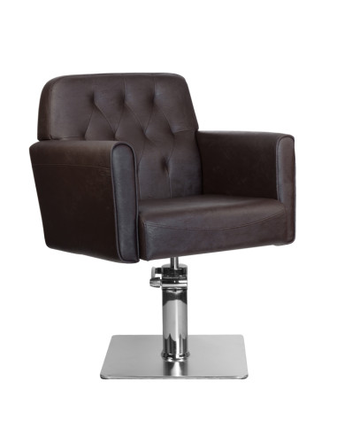 Gabbiano hamburg brown hairdressing chair